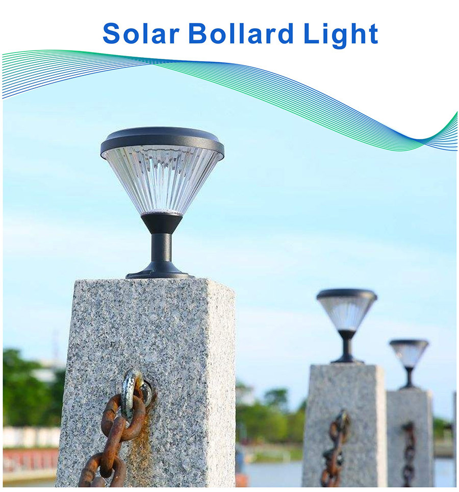 Led Solar Gate Lamp Pilier European Garden Light