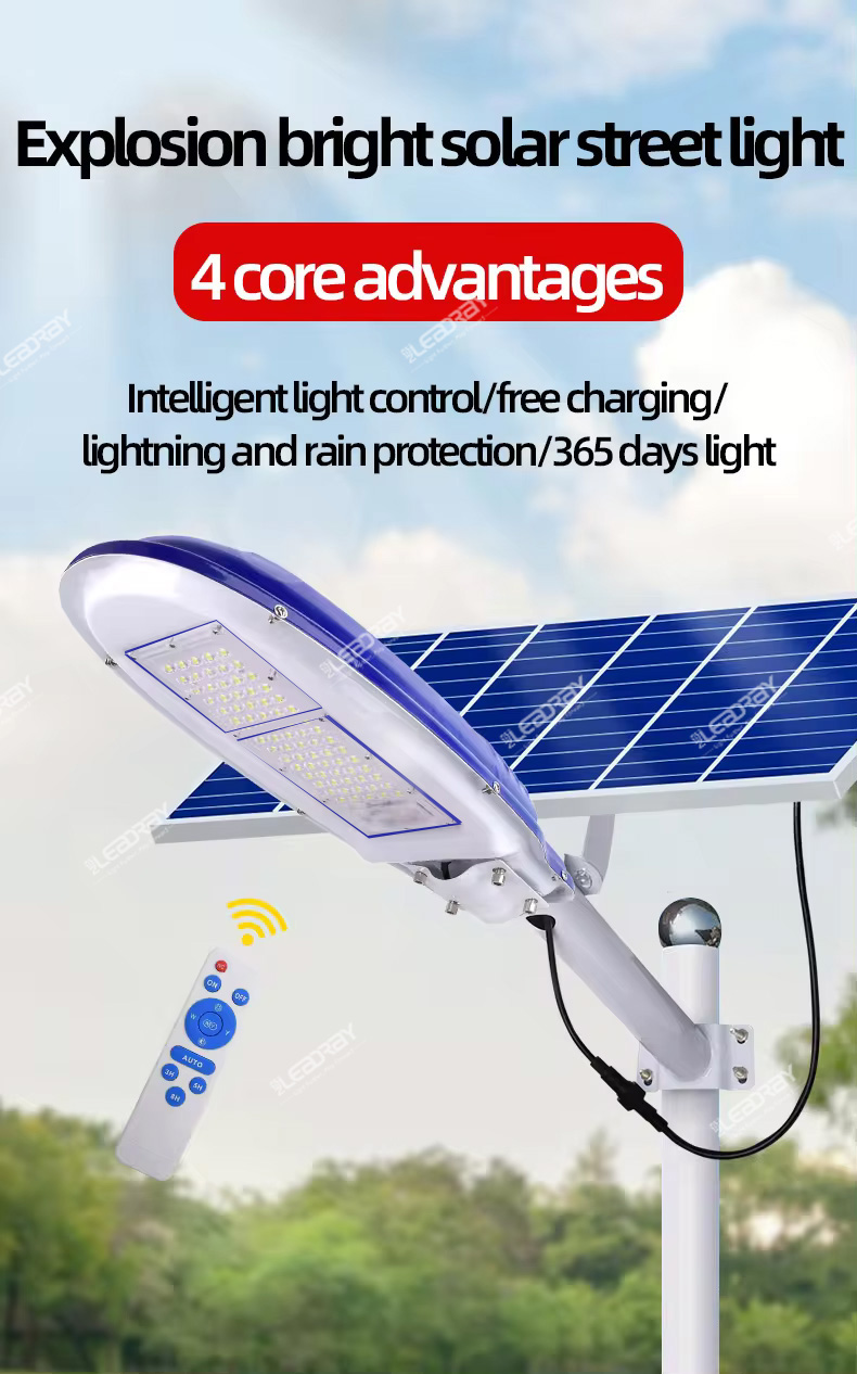 Lampe de route LED intégrée 10w 20w 30w 50w 100w 150w 200w 300w 400w, lampadaire