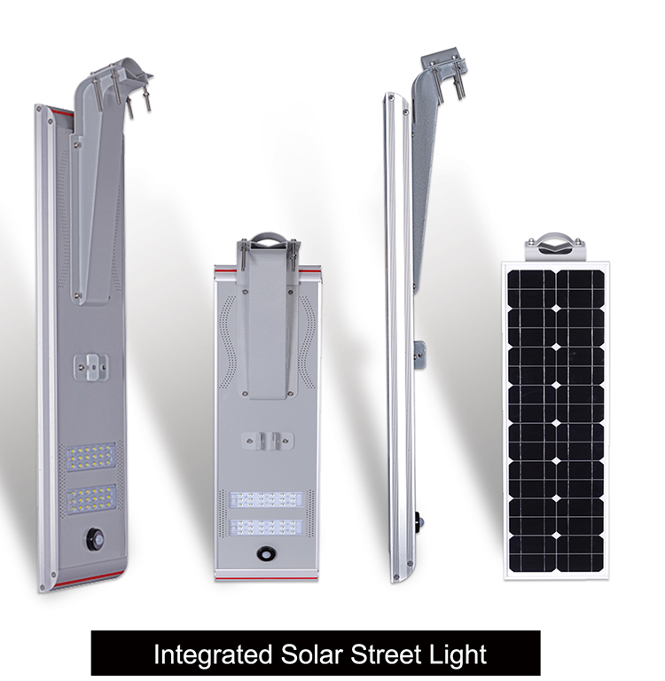 Éclairage de rue à énergie solaire de 30 W