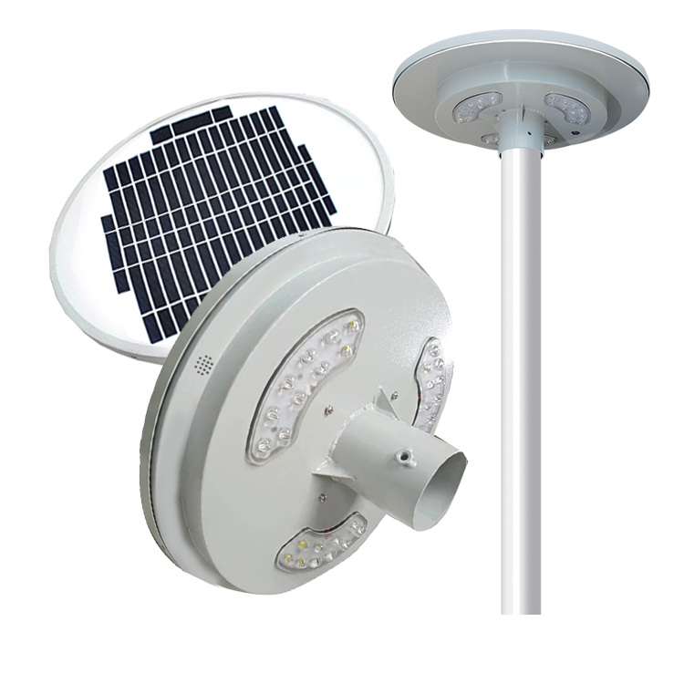 Lampe de jardin à LED solaire intégrée