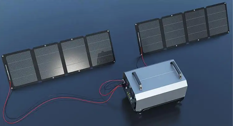 Batterie de secours 100Ah LiFePO4 5000w, énergie solaire