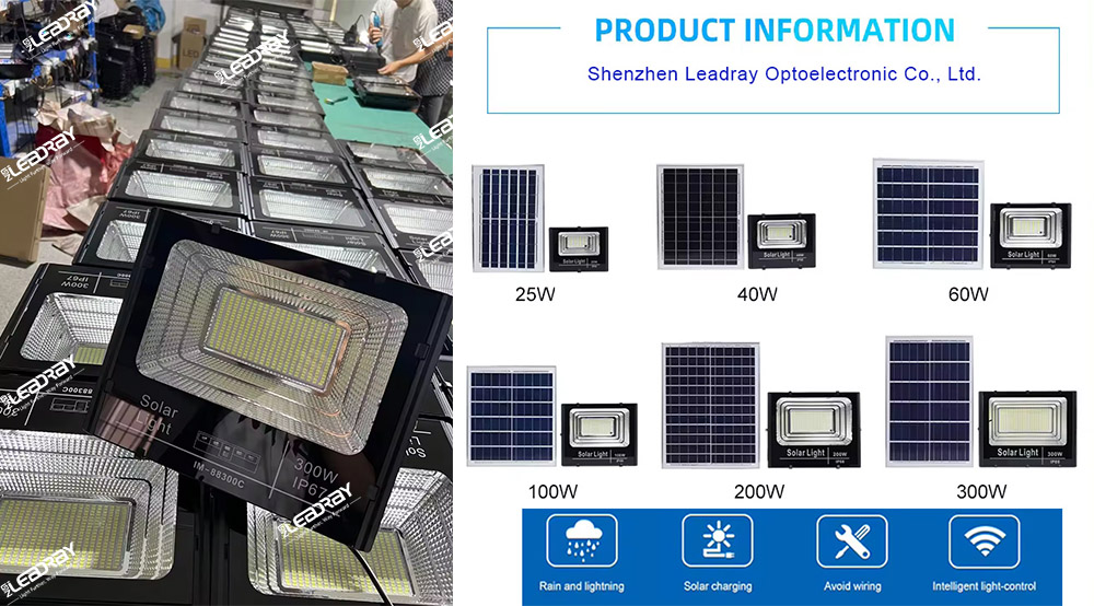 Projecteurs solaires à LED