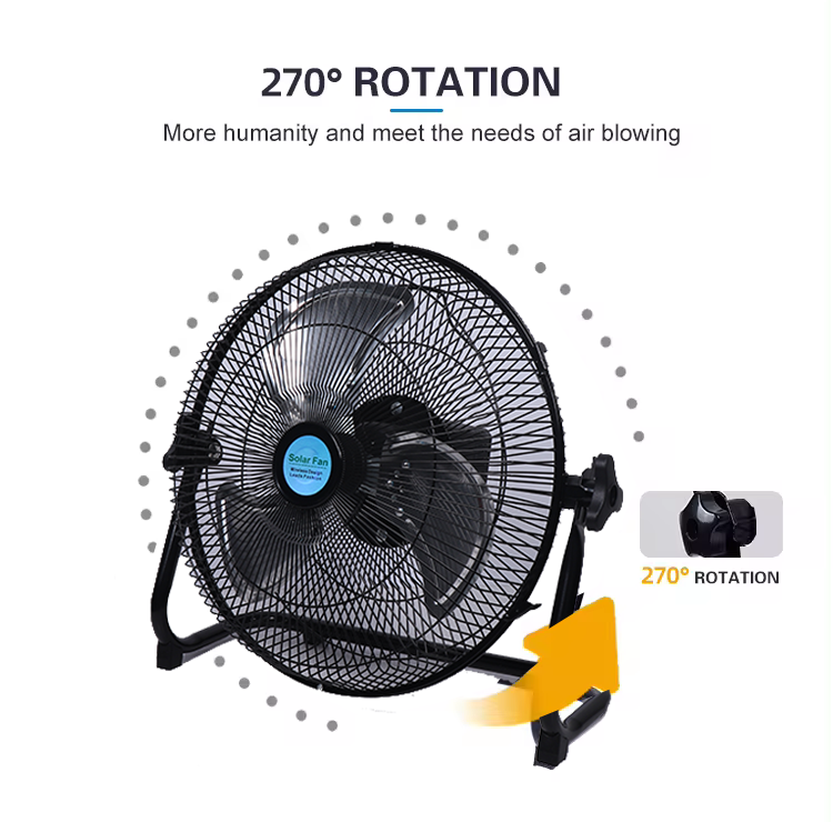 Ventilateur mobile sans balais avec batterie de secours pour le Brésil