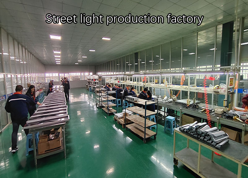 Usine de production de lampadaires