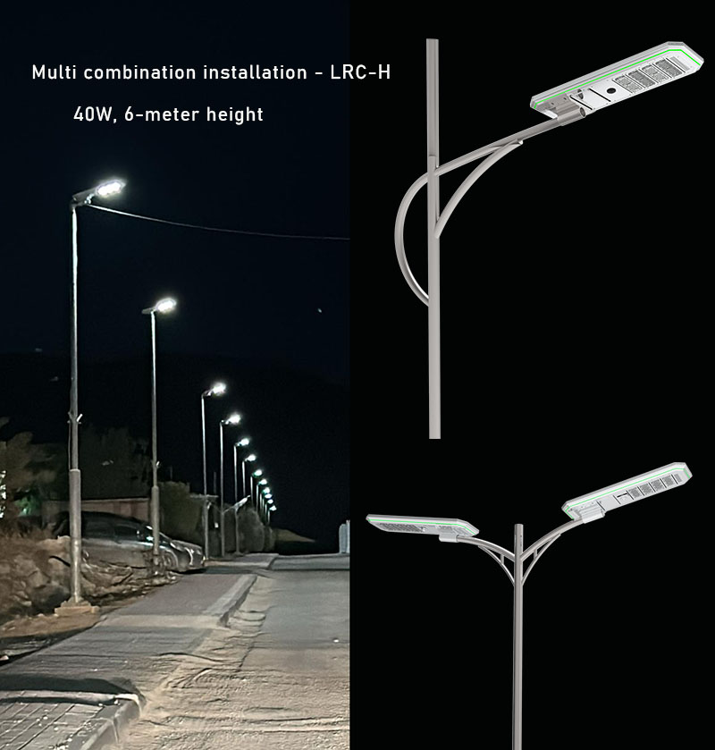 lampadaire solaire; Lampadaire solaire 40W ; Lampadaires solaires du canton.