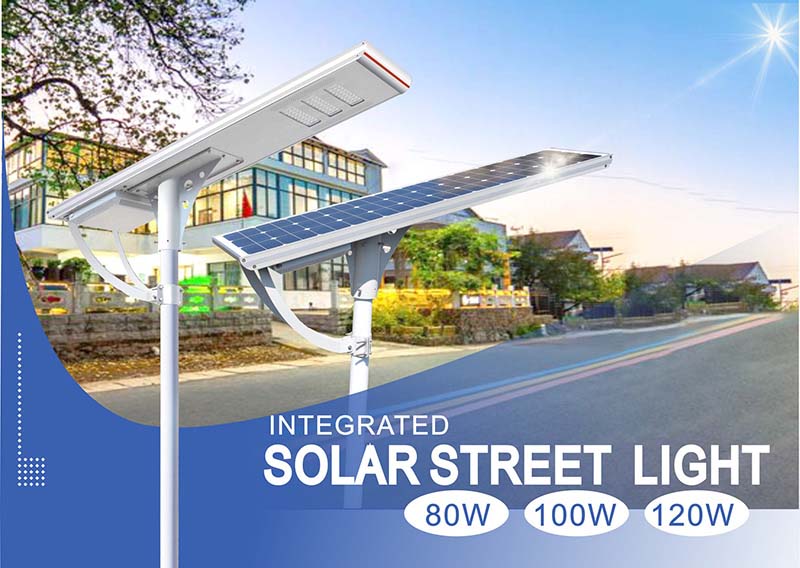 integrated large solar street lamp