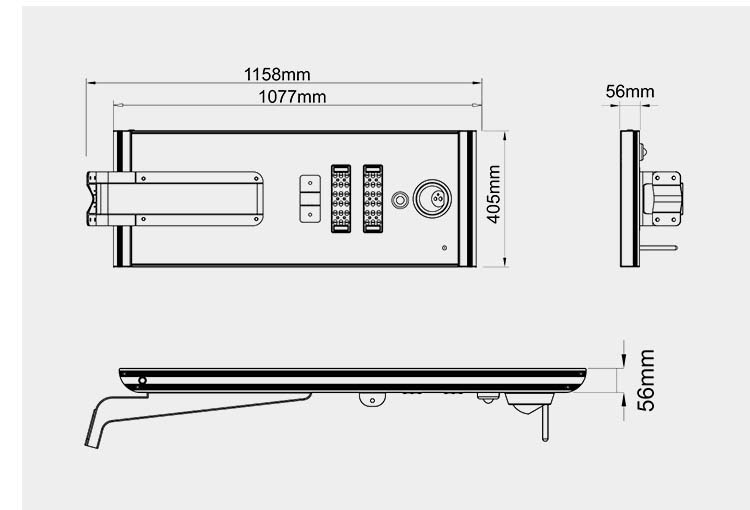 Outdoor Solar Monitoring Lamp 30W CCTV Wireless