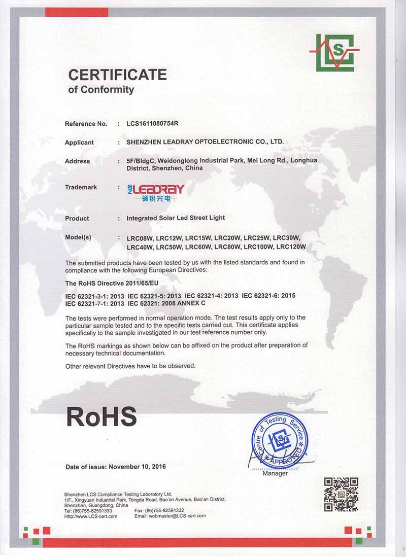 RoHS certification