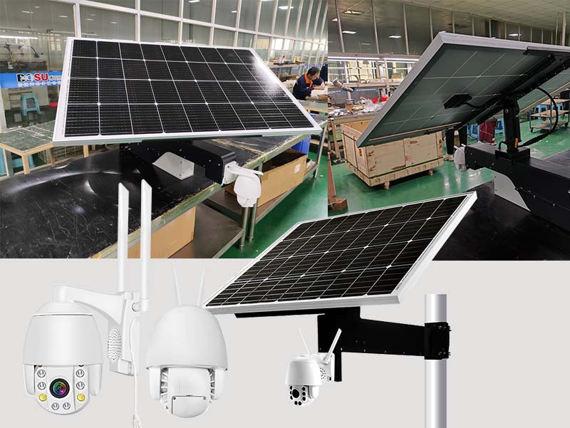 Solar street lights for monitoring systems