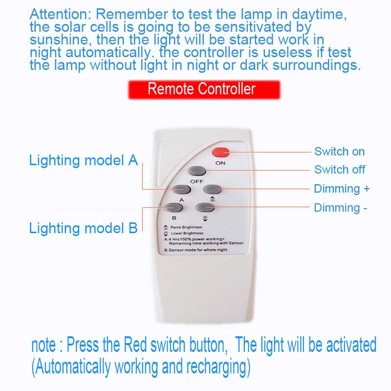 Solar Powered LED Lamp Outdoor Lighting