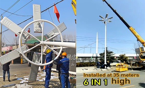 Lampadaire solaire intégré 100W Entrez dans le groupe de clients