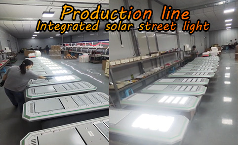 Lampadaire solaire intégré LEADRAY LED Trading Company Système d'éclairage à panneau d'alimentation à batterie 100 W