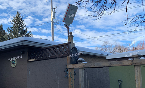 Application de lampadaire solaire