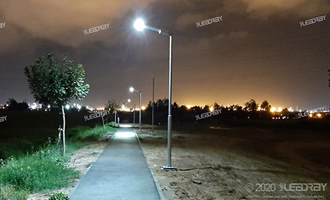 Application de lampadaire solaire