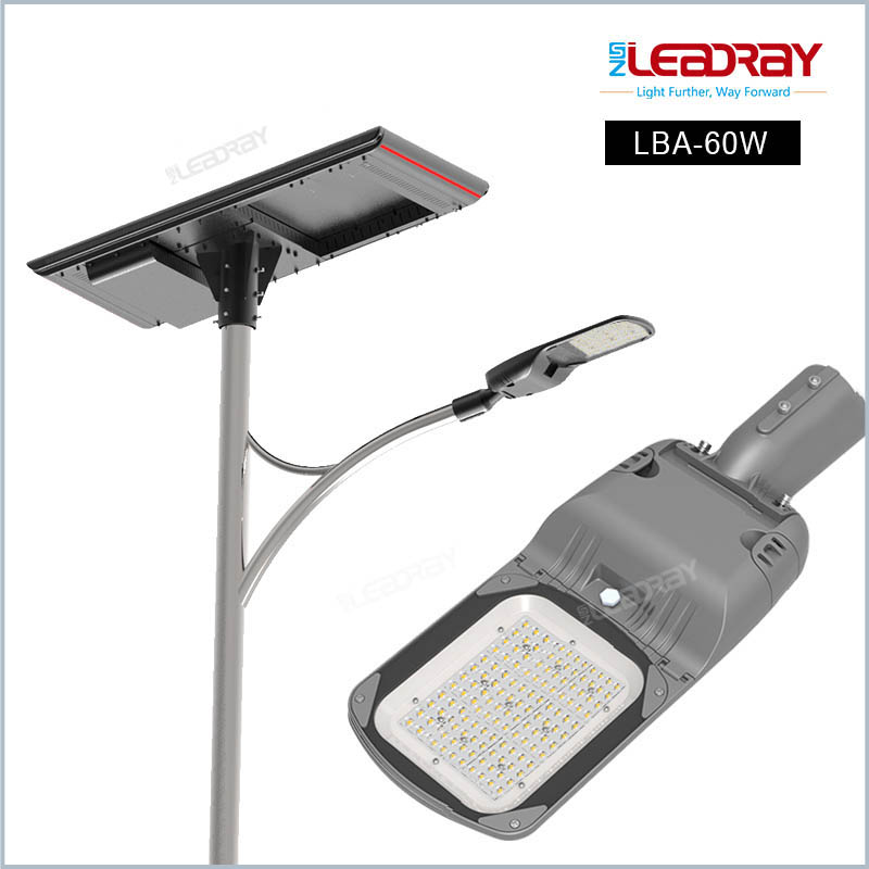 Lampadaire solaire divisé série LBA