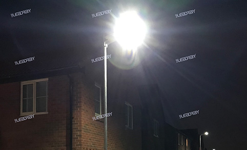 Application de lampadaire solaire
