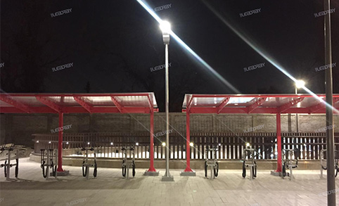 Application de lampadaire solaire