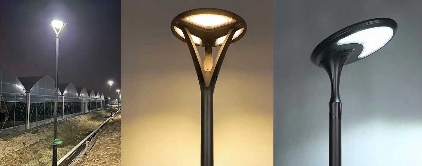 Integrated solar landscape lights