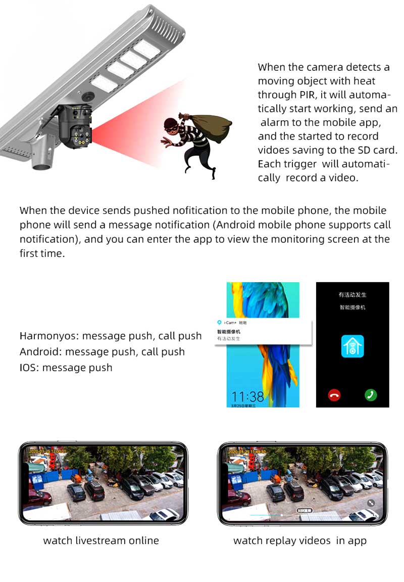 App CCTV Camera Color Night Vision Solar Wifi Camera