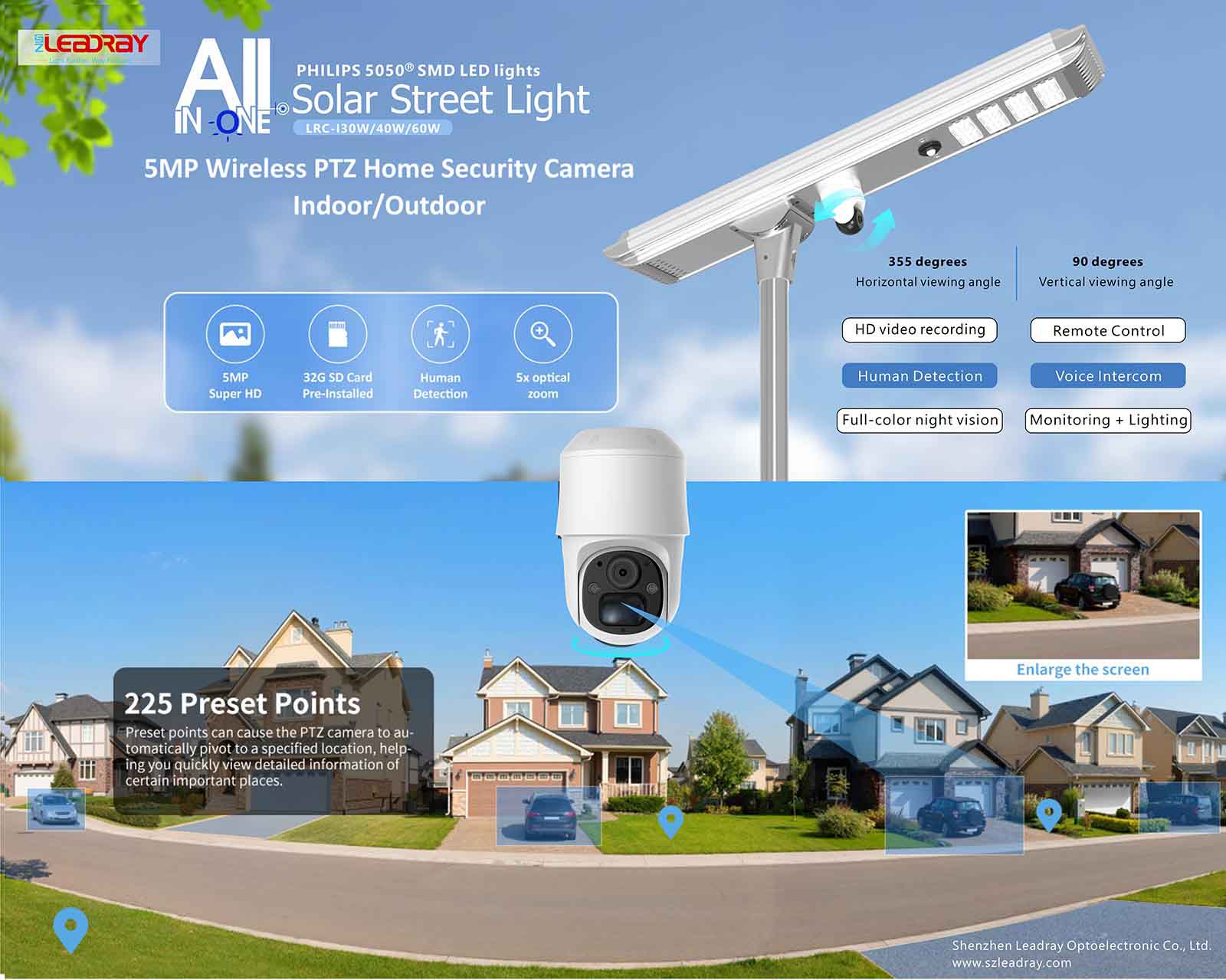 CCTV Cameras 4G solar street lights