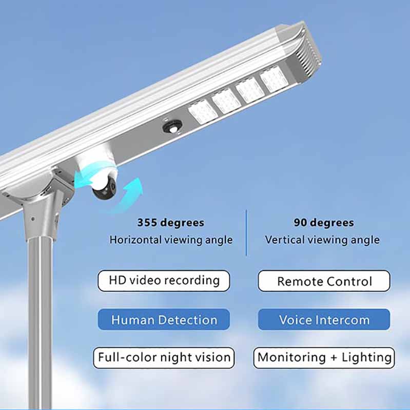 Solar street CCTV Monitoring Lamp