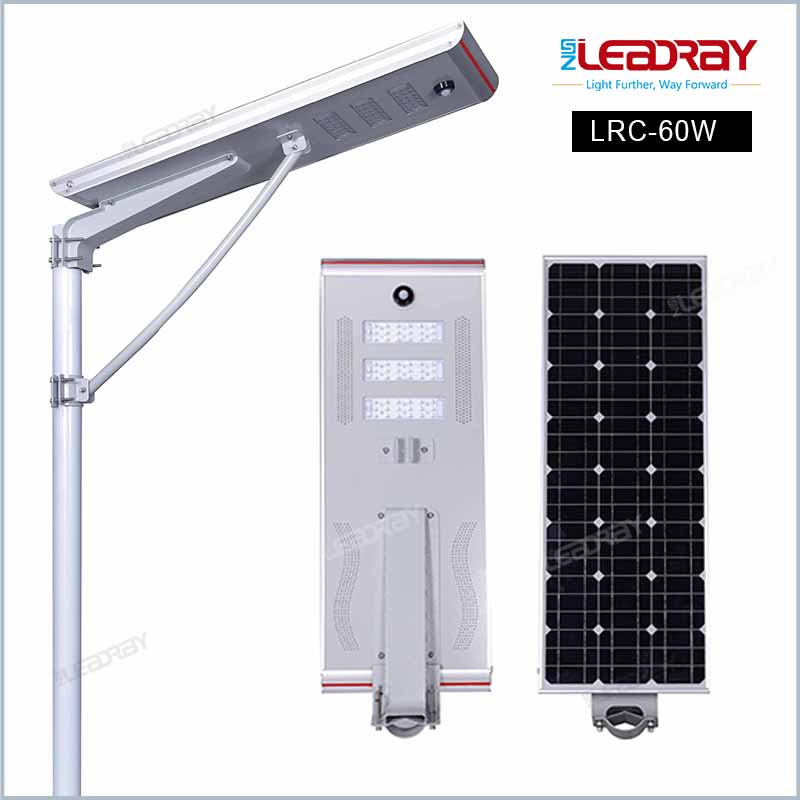 Lampadaire solaire intégré série LRC