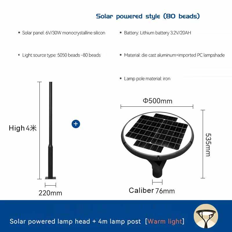 Integrated Solar Garden Lights