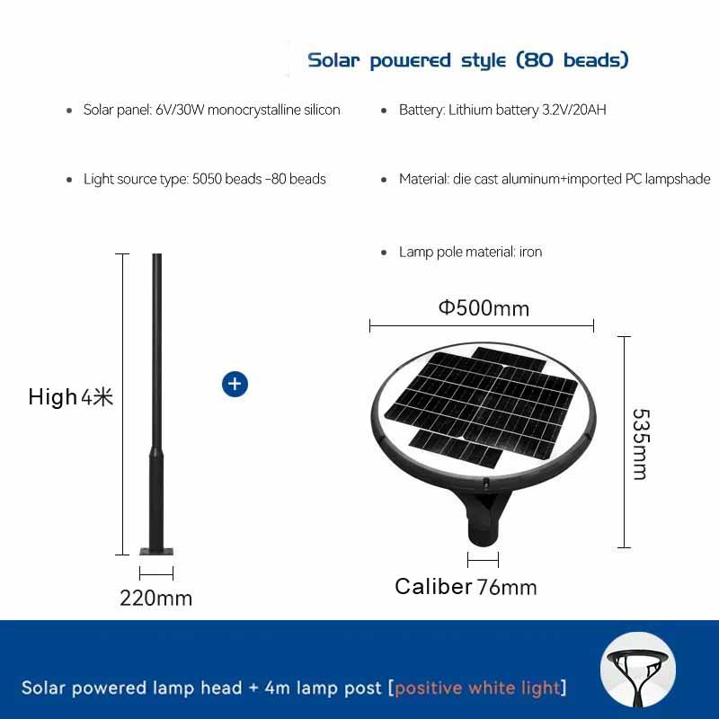 Integrated Solar Garden Lights