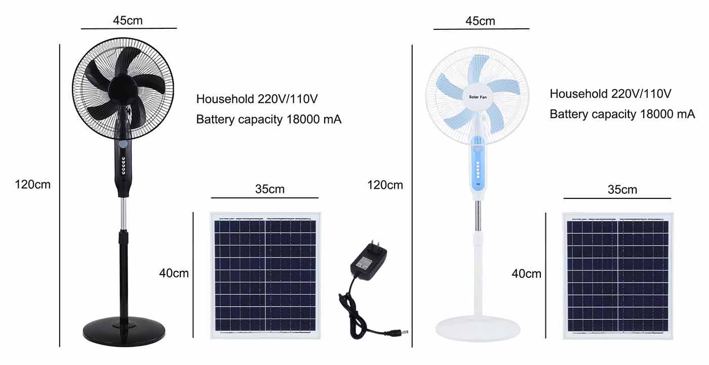 Solar Charger Battery Stand Fan Solar Charger Battery Stand Fan
