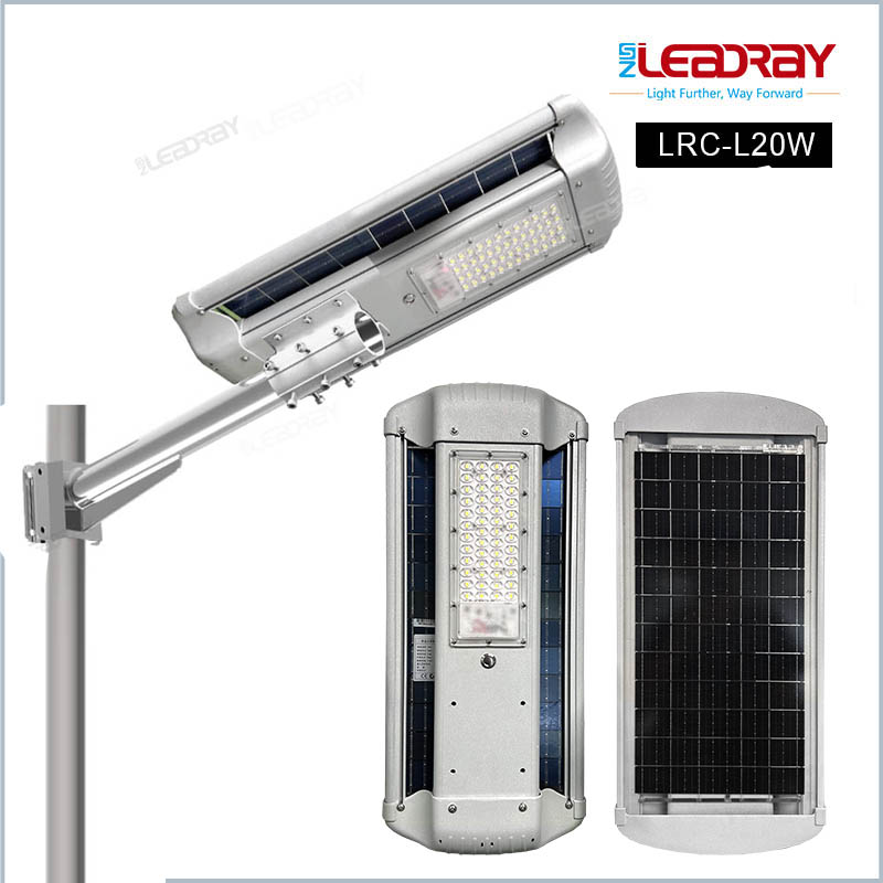 All In One Led Solar Street Light 20w 30w 40w 60w 80w Remote Control