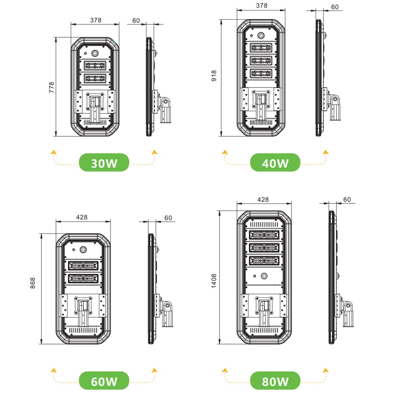 5050 LED street light