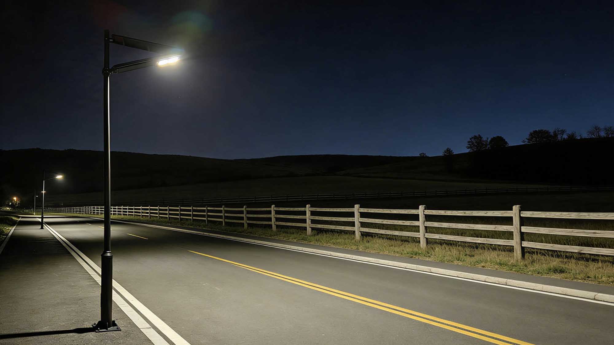 integrated solar street lights