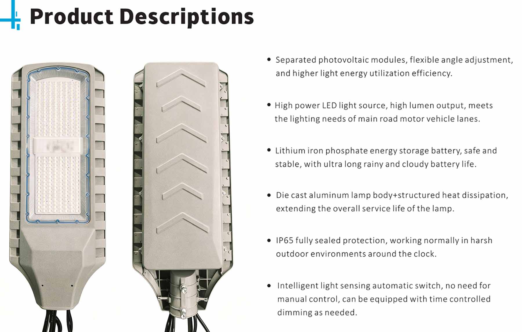 Split Solar Street Light