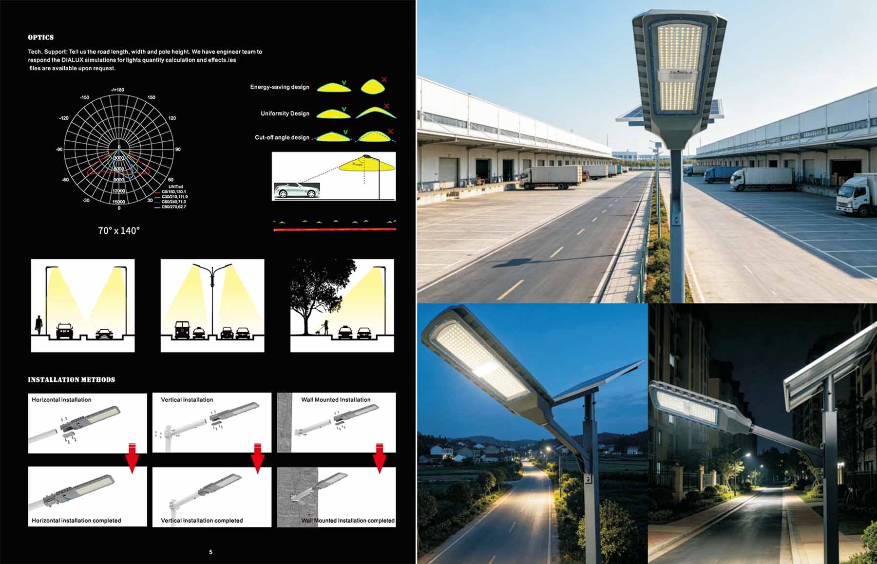 Split Solar Street Light
