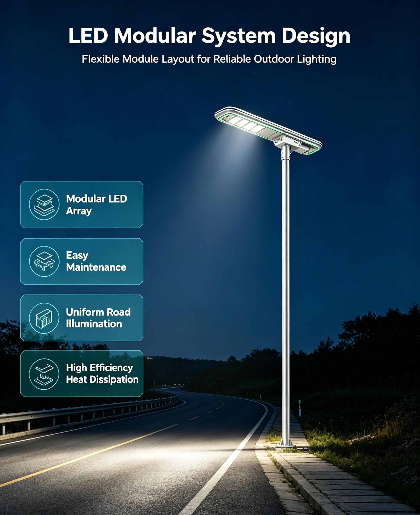 All-in-One Solar Street Light  100W