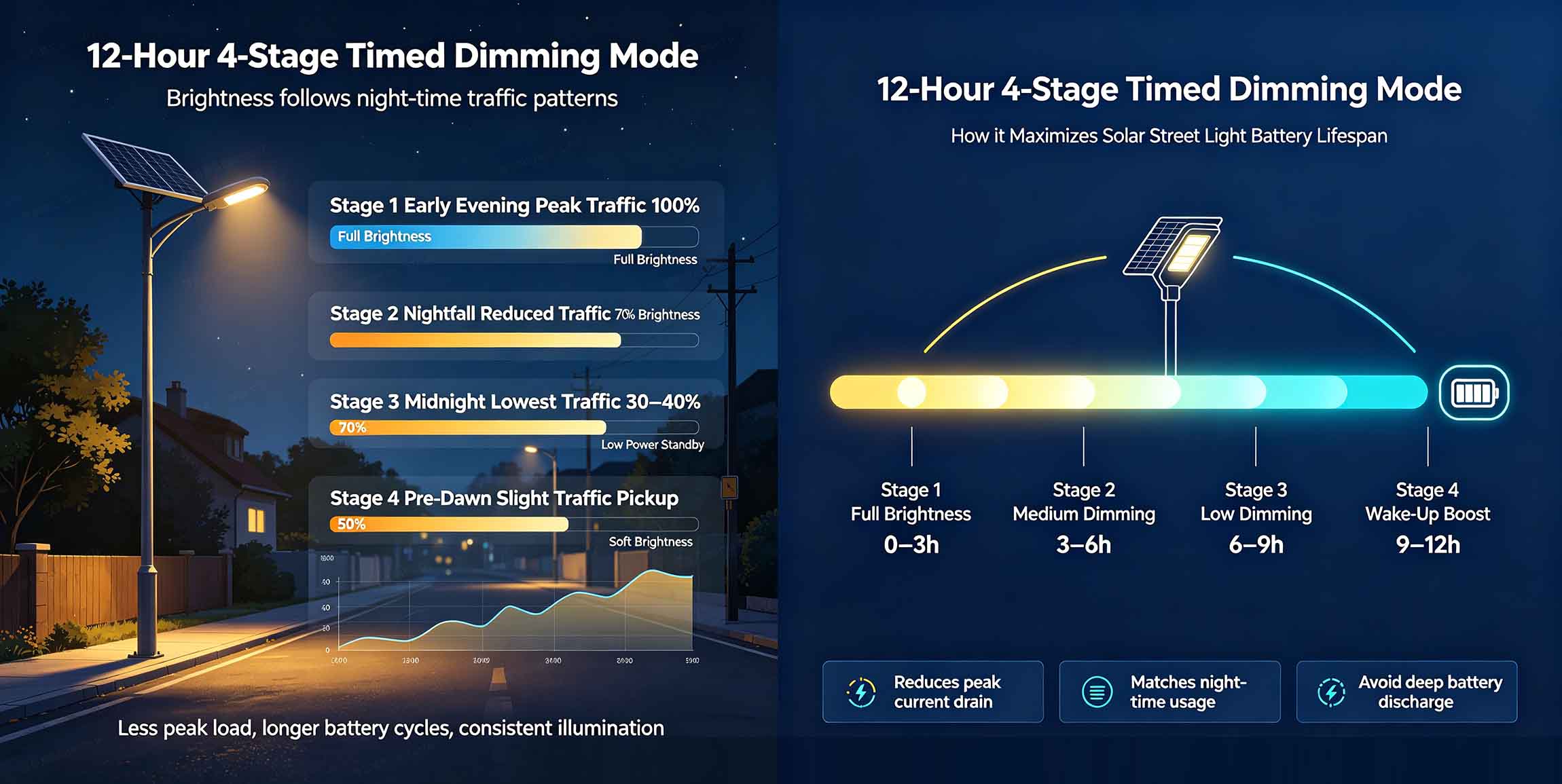 How It Maximizes Solar Street Light Battery Lifespan