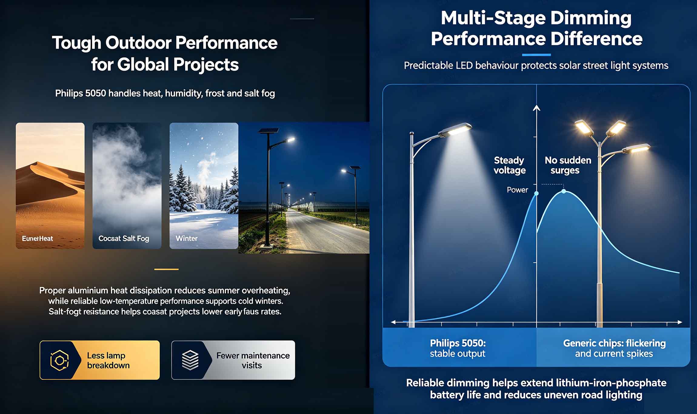 Colour rendering & light quality meets public road standards