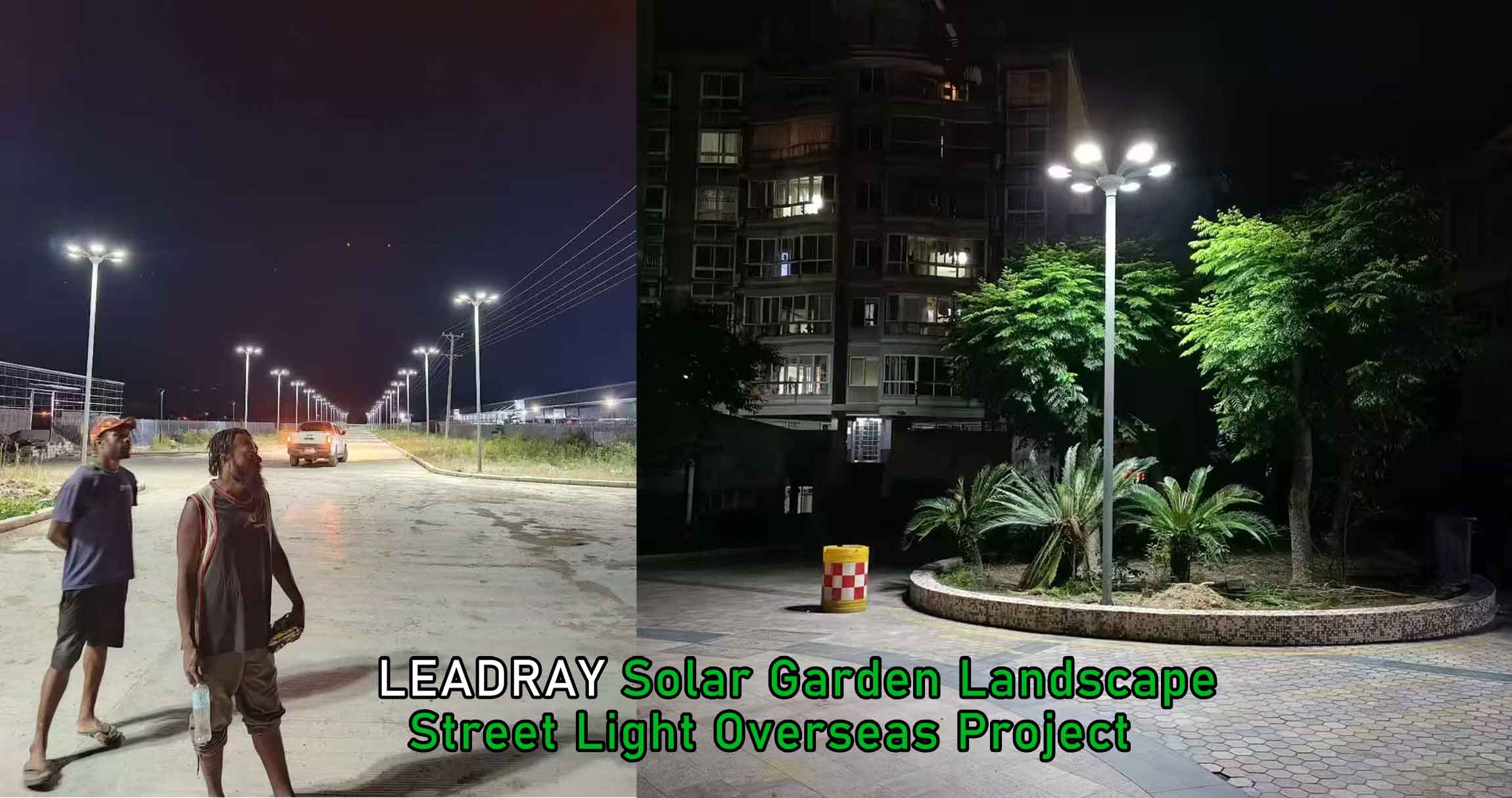 Six lamp petal shaped solar garden landscape street light