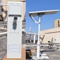 100W tout en un lampadaires solaires d'éclairage de parking à led solaire