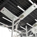 Système de contrôle intelligent SMD aluminium extérieur étanche IP65 40 W blanc chaud intégré tout en un lampadaire LED solaire