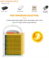 Projecteur solaire LED ABS ip65 50w, économie d'énergie, chargement portable, usb, jardin, musique extérieure, 2024