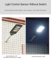LED d'extérieur étanche IP65, ABS intégré tout-en-un, réverbère solaire Ip66 pour routes 30w 60w 90w 120w