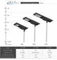 Fournisseur capteur automatique terrains de camping tous temps réverbère solaire 80W pour Smart City