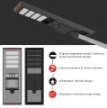 Fournisseur capteur automatique terrains de camping tous temps réverbère solaire 80W pour Smart City