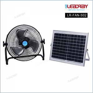 Portable Home Solar Panel 3 Setting Quiet Operation 10v 12inch Outdoor Mini Solar Fan