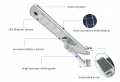 Le nettoyage automatique comprend des panneaux solaires en silicium monocristallin avec des lampadaires LED entièrement en aluminium de 80 watts