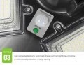 Factory Ventes à chaud OVNI intégrés à lampe à moteur extérieur intégrée Laux de jardin de jardin en gros de l'usine