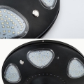 Luminal de rue solaire rond extérieur 50W Lumière inondable d'OVNI avec aluminium à poteau 6000lumens avec batterie pour le jardin