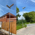 Lampadaire solaire LED tout-en-un étanche d'extérieur 40 W 60 W
