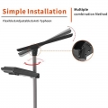 Lampadaire solaire LED tout-en-un étanche d'extérieur 40 W 60 W